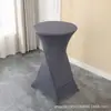 Funda Elástica para Mesa de Alta Gama de Cuatro Patas Boda Hotel Mesa de Cóctel Falda Transfronteriza Redonda Cubierta Alta para Mesa de Bar Hecho a Medida