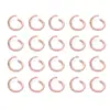 Anéis Abertos de Alumínio Coloridos Anéis de Conexão Anéis Simples Acessórios para Joias DIY Pulseira Colar Materiais para Anéis de Conexão Artesanais