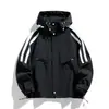 Chaqueta Casual Deportiva al Aire Libre Transfronteriza para Hombre Joven con Capucha para Primavera y Otoño Cortavientos Chaqueta de Montañismo Holgada Ropa Exterior para Pareja Moderna