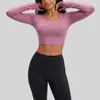 Conjunto de Roupas de Yoga com Sensação de Segunda Pele Outono/Inverno Transfronteiriço, Conjunto Esportivo Fitness para Corrida e Treinamento Indoor com Sensação de Segunda Pele