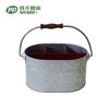 Cesta de Almacenamiento de Cocina Escritorio Portátil de Cuatro Compartimentos Cesta de Herramientas Hierro Galvanizado Cesta de Almacenamiento de Hierro para Cuchillos, Tenedores y Palillos