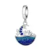 2026 Nuevo Modelo Colgante Incrustado de Diamantes con Forma de Concha Marina y Estrella de Mar Accesorios Originales de Joyería DIY de Gama Alta al por Mayor para Mujeres