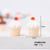 Acessórios de resina simulação comida brincar três-dimensional sorvete bolo xícara diy cola de creme capa de celular adesivo adesivo de geladeira