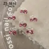 Joias para Nail Art de Cereja Novas Transfronteiriças Cheias de Diamantes Super Brilhantes Frutas Coloridas Cereja Pacote de Material para Unhas Vestíveis DIY