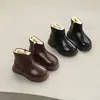 2025 Nuevo Invierno Zapatos Grandes de Algodón Botas para Niños Niñas Pequeñas Forradas de Felpa Estilo Coreano Niños Botas Gruesas de Algodón Botas Cortas de Moda