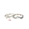 Anillos de Pareja de Plata Pura 999 con Eucalipto Azul y Diseño de Pájaro, Anillos Ajustables de Lujo Ligero para Mujer, Joyería de Plata de Nicho
