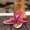 Sandalias de Verano Nuevas con Tiras Cruzadas de Cuña Estilo Europeo y Americano Talla Grande Sandalias de Punta Abierta de Suela Gruesa Venta al por Mayor