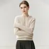 Sudadera con capucha de cachemir para mujer Baicaierong Otoño/Invierno 2026 Diseño versátil Tejido de lana