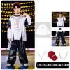Ropa de Moda Infantil Hip-Hop Ropa de Calle Frita hiphop Niños y Niñas Ropa de Actuación de Año Nuevo Tambor Infantil Ropa de Moda Holgada Hip-Hop