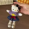 Bolsa Colgante Hello Kitty Piernas Largas Fragancia Ligera Muñeca de Peluche Dibujos Animados Lindo Llavero de Corazón Colgante de Regalo
