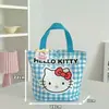 Nueva Bolsa de Lona Estilo Dibujo Animado Linda Gatito Bolso de Mano para Estudiante Versátil de Verano Ropa de Trabajo Bolsa de Gran Capacidad