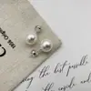 Estilo Igual del Blogger Coreano Feve Lujo Ligero Alto Brillo Pendientes Blancos Australianos Aguja de Plata S999 Perla de Lujo Ligero de Alta Calidad Temperamento