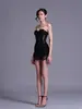 Vestido Corto Sexy Estilo Europeo y Americano Ceñidor de Cintura, Sin Tirantes Moldeador Corporal Encaje Patchwork, Vestido Transfronterizo para Fiesta de Discoteca