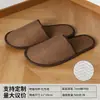 Chinelos Descartáveis para Hotéis e Pousadas, Sola Espessa Antiderrapante, Chinelos de Algodão e Linho, Adequados para Airbnbs e Recepção de Hóspedes, Disponível para Atacado