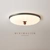 [Wow] Lámpara de Techo Simple Estilo Crema Medieval Candelabro con Veta de Madera de Nogal Lámpara Retro Americana de Espectro Completo para Protección Ocular