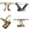 Suporte para Perna de Mesa de Mármore Perna Laje de Rocha Perna de Mesa Aço Inoxidável Pé de Titânio Titânio Preto Espelhado Hotel Sala de Estar Estilo Luxo Leve