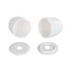 Ventas Directas de Fábrica Cubierta Decorativa Elevada Accesorios de Baño Transfronterizos Cubierta de Tornillo para Piso de Inodoro PP Más Vendida