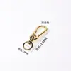 En Stock al por Mayor Llavero para Coche Aleación de Zinc Clip de Resorte de Perro Hebilla Giratoria de Figura de Ocho Accesorios de Ferretería para Equipaje