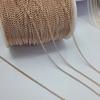 Material para joyería diy hecho a mano cobre puro cadena suelta cadena plana delgada collar pulsera aretes aretes accesorios horquilla al por mayor