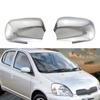 Adequado para Capa de Espelho Retrovisor Toyota Yaris 2000, Capa Protetora Cromada para Espelho de Carro, Espelho Retrovisor Vitz