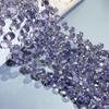 Agujero Horizontal Cristal de Fresa Vidrio Cuentas Sueltas Cadena de Cuentas Pulsera Collar Material Hecho a Mano DIY Cuentas Redondas de Vidrio Colorido Accesorios