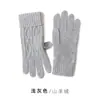 Luvas de Ciclismo para Inverno à Prova de Frio 100% Caxemira Pura com Punho Luva Feminina Engrossada Camada Única Tela de Toque Cinco Dedos