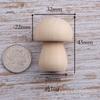 Hongos de Madera Pintados para Niños DIY en Color Madera Natural, Tallas de Madera Maciza, Hongos Pequeños de Madera, Artesanías de Madera, Artículos de Decoración para el Hogar