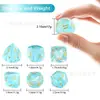 Dados Digitales K9 Crystal Blue Aurora Diamond Multifacéticos Dnd Trpg Dungeons and Dragons Juego Dnd