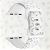 Adecuado para Apple Watch S11Ultra, Popular Correa de Reloj Deportiva con Estampado de Leopardo Grabada con Láser, Correa de Reloj de Silicona Apple