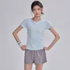 Nueva Camiseta Deportiva de Secado Rápido para Mujer, Manga Corta, Alta Elasticidad, Ropa de Yoga, Top para Correr, Ciclismo, Entrenamiento y Fitness