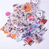 Pegatinas personalizadas lote pequeño dibujos animados etiqueta láser transparente impresión forma especial PVC estrella y papel cuenta manual autoadhesivo