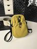 Bolsa de Tela de Nailon Pequeña y Ligera para Mujer 2025 Nuevo Estilo Bolsa Casual Simple para Exterior Bandolera de un Hombro Bolsa para Teléfono Móvil