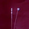 Cuerda para Etiqueta Transparente Hebilla Hembra Aguja de Plástico Etiqueta de Marca Cordón Aguja para Coser a Mano Aguja de Cabeza Redonda Plástico Fabricante Mayorista