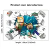 Comércio Exterior Transfronteiriço Minecraft Adesivos de Parede Criativos 3D Desenho Animado Adesivos Autoadesivos Infantis Removíveis