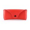 Estuche para gafas con patrón de lichi de moda Estuche para gafas de miopía anti-presión de cuero PVC Botón de presión botón Estuche para gafas ópticas
