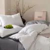 Conjunto de Quatro Peças Cor Sólida Seda de Gelo Lençol de Cama Refrescante Peça Única Capa de Edredom Conjunto de Três Peças Refrescante Temporada de Formatura Especial para Dormitório Atacado Externo