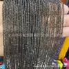 Shixi Natural 2-3mm Miçangas Redondas de Painço Contas Soltas Glitter de Diamante Pequenas Contas de Vidro Ágata de Cristal Pedra Natural