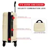 Venta al por mayor de fábrica Maleta de viaje Yuehua a rayas de ABS con ruedas universales, impermeable, antirrobo, para llevar en cabina, silenciosa, cerradura de contraseña para viaje