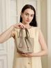 Bolso Cesta de Cuero Genuino para Mujer con Hebilla Plateada 2026 Nuevo Bolso de Mano de Moda Bolso Cubo con Patrón de Lichi Bolso de Dama