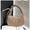Bolsa de Ombro Estilo Coreano Plissada com Alça Ajustável para Axila Feminina 2026 Nova Bolsa de Ombro Retrô Bolsa de Mão Estilosa e na Moda