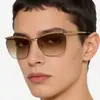 Moda Europea y Americana Estilo Callejero Forma de Ceja Metal Personalidad Gafas de Sol Nuevo Modelo Estilo Ins Protección Solar para Exteriores Gafas de Sol de Moda Transfronterizas
