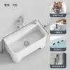 Fregadero Mopero Pequeño para Balcón de Casa, Lavabo para Piso de Baño, Fregadero Mopero Cerámico Alto de Pie, Tamaño Grande