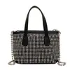 Bolsa Pequena Brilhante Diamante Versátil 2022 Novo Estilo Bolsa Feminina Bolsa Transversal Bolsa de Ombro para o Dia a Dia Bolsa Tote Portátil Bolsa Saco