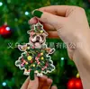 Perro Boston Terrier Adornos para Árbol de Navidad Amantes de Perros Mascotas Decoración Navideña Regalos Colgante Acrílico
