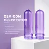 Pré-formas de garrafa plástica PET multi-especificação, garrafas transparentes para bebidas, garrafas de boca larga para água mineral, alta transparência, fornecimento direto do fabricante