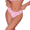 2025 Populares Europeos y Americanos Encaje de Hongo Estampado Sexy Caliente Forma de T Ropa Interior Transparente Sexy Transpirable y Cómoda Mujeres