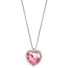 Collar de cadena de suéter con microdiamantes azules y corazón de océano para San Valentín 2024, joyería transfronteriza europea y americana