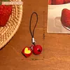 Nuevo Colgante Creativo Lindo de Manzana 3D para Niñas, Cadena para Funda de Teléfono, Llavero, Decoración de Mochila, Accesorio