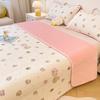 Funda de Cama de Algodón Puro de Dibujos Animados para Niños, Pieza Única para Todas las Estaciones, Colchón de Terciopelo de Leche, Reversible, Colcha de Cama, Sábanas de Cama, Juego de Tres Piezas