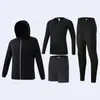 Traje de Fitness para Adultos Personalizado para Otoño e Invierno, Ropa Deportiva Cálida y de Secado Rápido para Correr, Ropa Base para Baloncesto y Fútbol, Ropa de Yoga para Niños